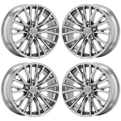 20" Lexus RX350 RX450H Bright Chrome wheels rims Factory OEM set 74339 EXCHANGE