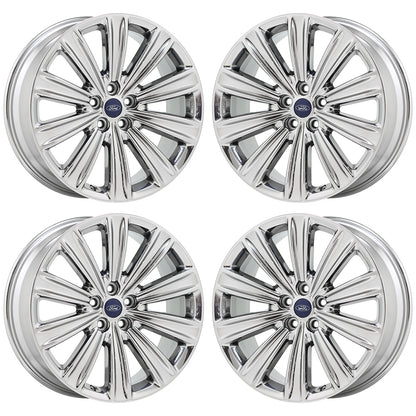 20" Ford Explorer Bright Chrome wheels rims Factory OEM set 10269