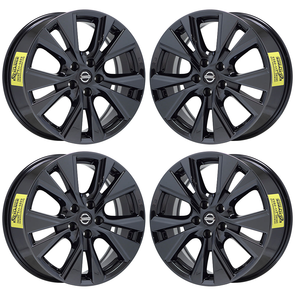 18" Nissan Murano Black Chrome wheels rims Factory OEM 2015-2020 set 4 62706