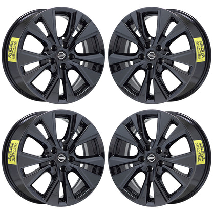 18" Nissan Murano Black Chrome wheels rims Factory OEM 2015-2020 set 4 62706