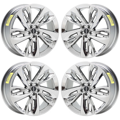 21" Lincoln MKX / Ford Edge Bright Chrome wheels rims Factory set 10076 EXCHANGE