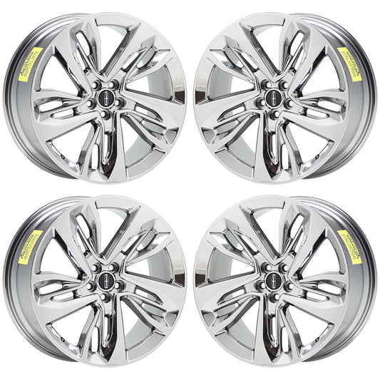 21" Lincoln MKX / Ford Edge Bright Chrome wheels rims Factory set 10076