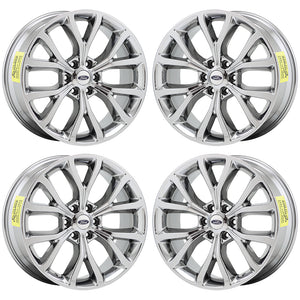 22" Ford Expedition PVD Chrome wheels rims Factory OEM 2018 2019 2020 set 10145