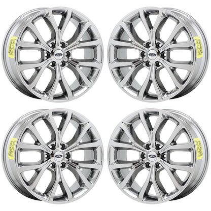 22" Ford Expedition Bright Chrome wheels rims Factory OEM set 10145 EXCHANGE