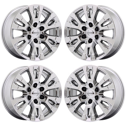 18" Nissan Armada Titan Bright Chrome wheels rims Factory OEM set 4 62751