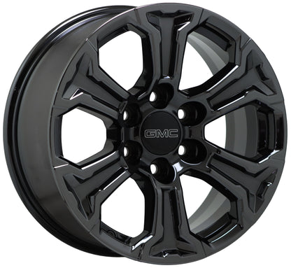 18" GMC Sierra Yukon 1500 Black Chrome wheels rims Factory OEM set 5910 EXCHANGE