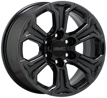 18" GMC Sierra Yukon 1500 Black Chrome wheels rims Factory OEM set 5910