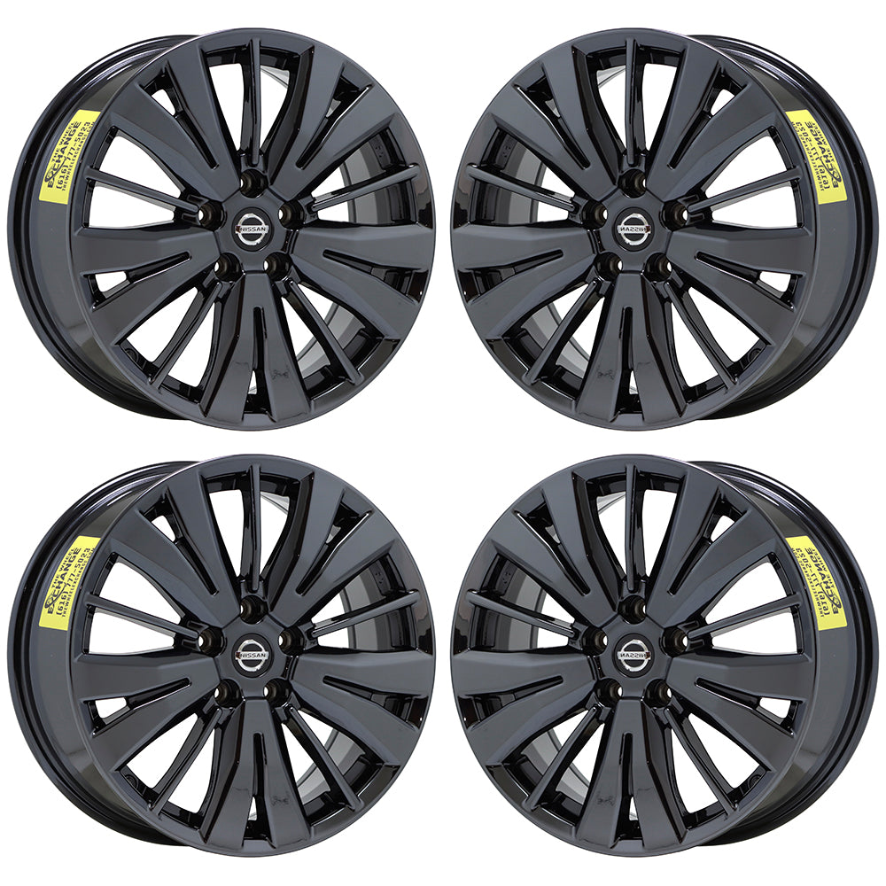 18" Nissan Pathfinder Black Chrome wheels rims Factory OEM set 62742 EXCHANGE