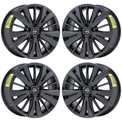 18" Nissan Pathfinder Black Chrome wheels rims Factory OEM set 62742 EXCHANGE