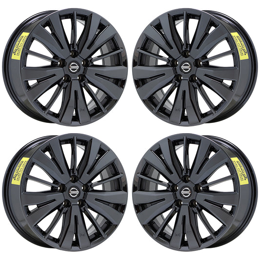 18" Nissan Pathfinder Black Chrome wheels rims Factory OEM set 62742 EXCHANGE