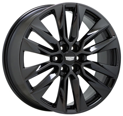 21" Cadillac XT6 Black Chrome wheels rims Factory OEM GM set 4851 EXCHANGE