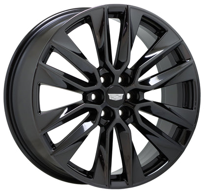 21" Cadillac XT6 Black Chrome wheels rims Factory OEM GM set 4851