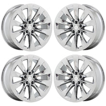 Load image into Gallery viewer, 20&quot; Tesla Model X PVD Chrome wheels rims Factory OEM set 97800 97801
