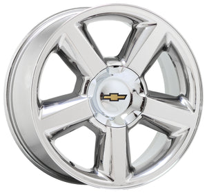 20" Avalanche Silverado Tahoe Suburban PVD Chrome wheels rims Factory OEM 5308