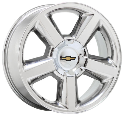 20" Avalanche Silverado Tahoe Suburban Bright Chrome wheels Factory OEM 5308
