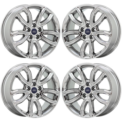 18" Ford Explorer Bright Chrome wheels Factory OEM set 10265