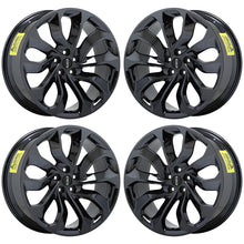 Load image into Gallery viewer, 21&quot; Lincoln Aviator Black Chrome wheels rims Factory OEM set 10239
