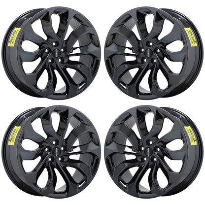 21" Lincoln Aviator Black Chrome wheels rims Factory OEM set 10239 EXCHANGE