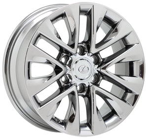 EXCHANGE 18" Lexus GX460 PVD Chrome wheels rims Factory OEM set 74297
