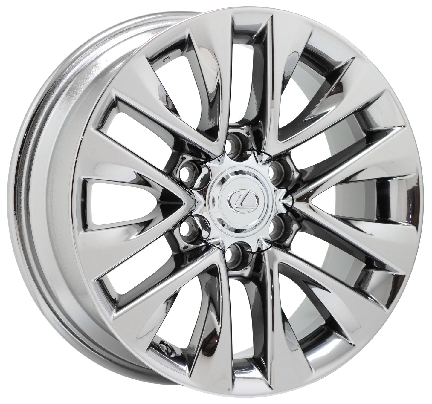 18" Lexus GX460 Bright Chrome wheels rims Factory OEM set 74297 EXCHANGE