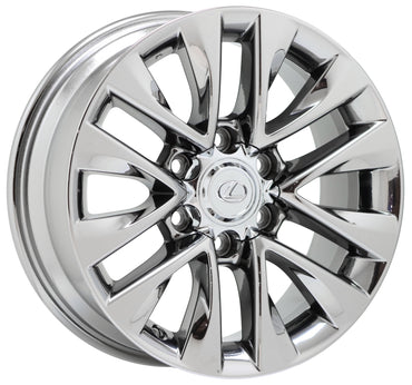 18" Lexus GX460 Bright Chrome wheels rims Factory OEM set 4 74297