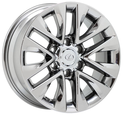 18" Lexus GX460 Bright Chrome wheels rims Factory OEM set 4 74297