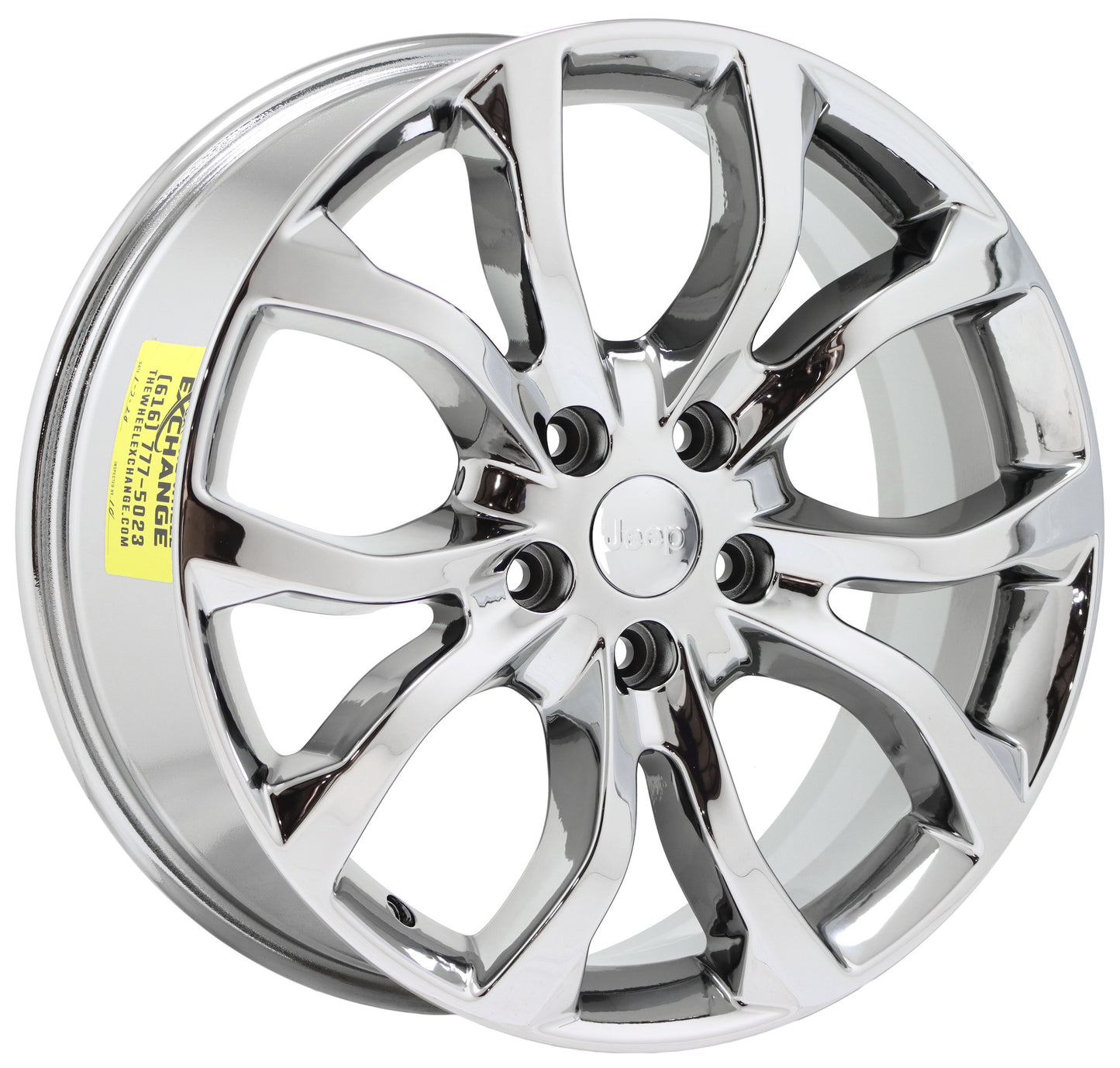 20" Jeep Grand Cherokee Bright Chrome wheels rims Factory OEM 2016 2018 set 2568