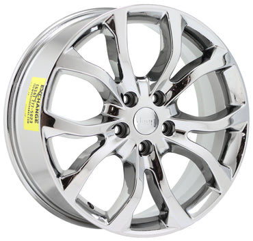 20" Jeep Grand Cherokee Bright Chrome wheels rims Factory OEM 2016 2018 set 2568