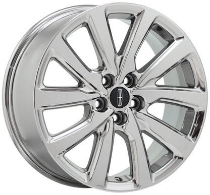 18" Lincoln Continental Bright Chrome wheels rims Factory OEM 10087 EXCHANGE
