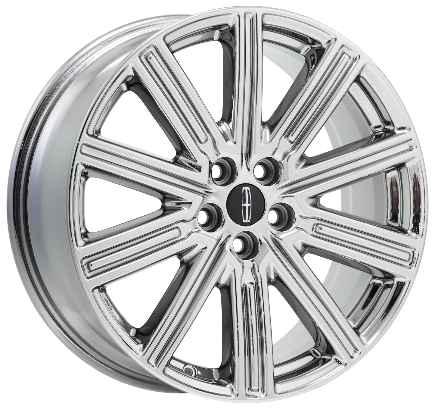 19" Lincoln Continental Bright Chrome wheels rims Factory OEM set 10088