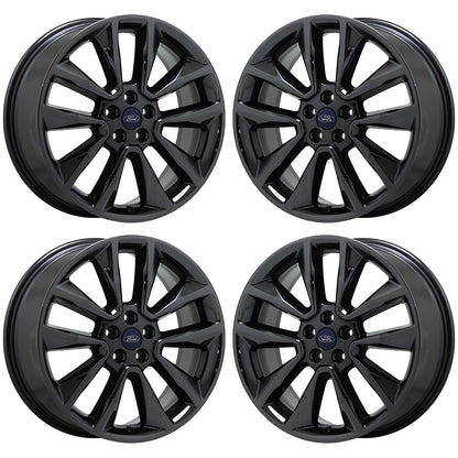 19" Ford Escape Black Chrome wheels rims Factory OEM set 3970