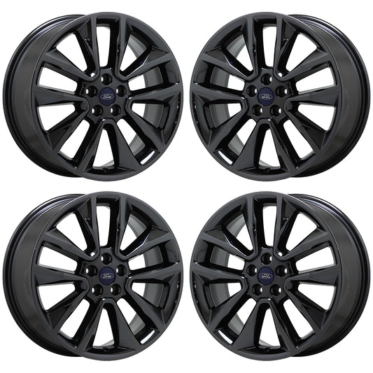 19" Ford Escape Black Chrome wheels rims Factory OEM set 3970