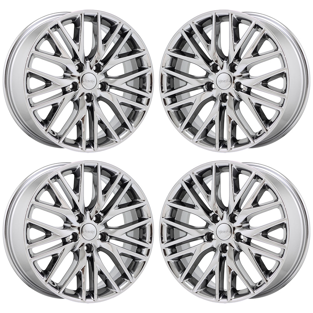 20" Jeep Grand Cherokee Summit Bright Chrome wheels rims Factory OEM set 9170