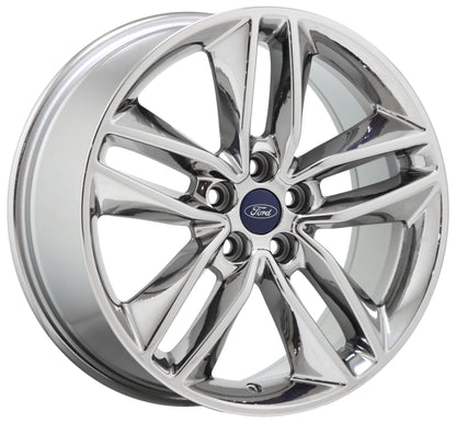 18" Ford Edge Bright Chrome wheels rims Factory OEM set 10043 EXCHANGE