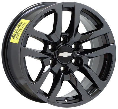 18" Chevrolet Silverado 1500 Black Chrome wheels rims Factory OEM 5912 EXCHANGE