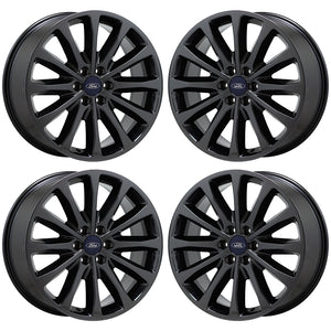 22" Ford F150 Platinum Black Chrome wheels rims Factory OEM set 10174 EXCHANGE