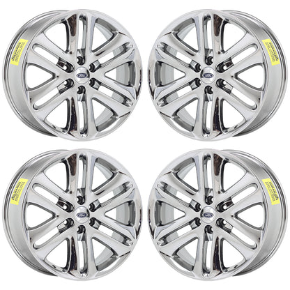 22" Ford F150 Truck Platinum Bright Chrome wheels rims Factory OEM set 3918
