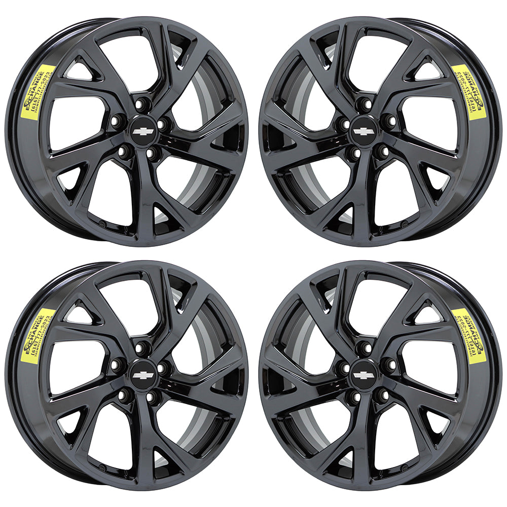 18" Chevrolet Equinox Black Chrome wheels rims OEM 2018-2021 set 5830 EXCHANGE