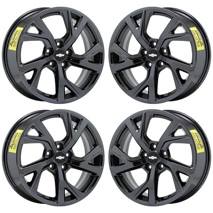 18" Chevrolet Equinox Black Chrome wheels rims OEM 2018-2021 set 5830 EXCHANGE