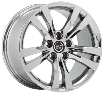 18x8.5 18x9.5 Cadillac CTS V-Sport Bright Chrome wheels Factory OEM 4717 4719