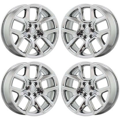 22" Dodge Ram 1500 Bright Chrome wheels rims Factory OEM 2019-2023 set 4 2684