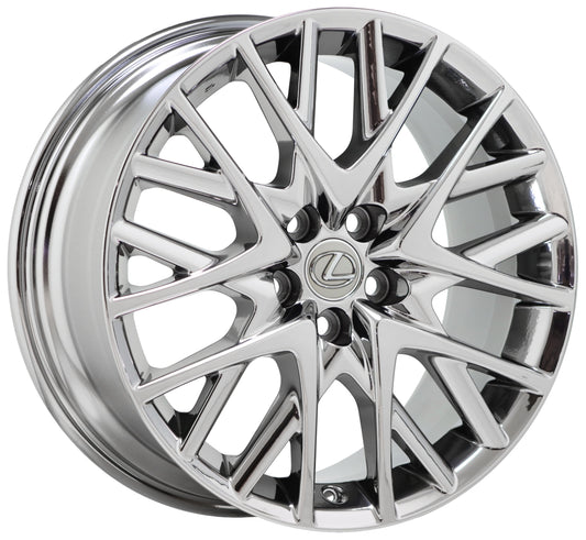 19" Lexus RC300 350 Bright Chrome wheel rim OEM (Rear) 74316