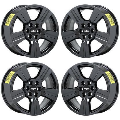 18" Chevrolet Colorado Black Chrome wheels rims Factory OEM set 5673 EXCHANGE