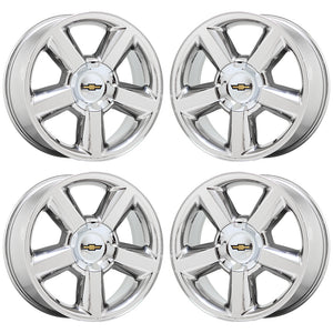 20" Avalanche Silverado Tahoe Suburban PVD Chrome wheels rims Factory OEM 5308