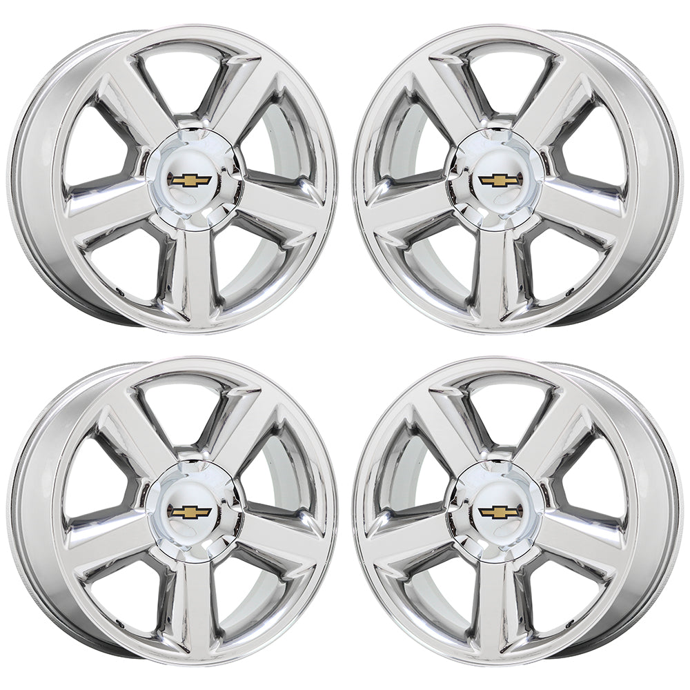 20" Avalanche Silverado Tahoe Suburban Bright Chrome wheels Factory OEM 5308