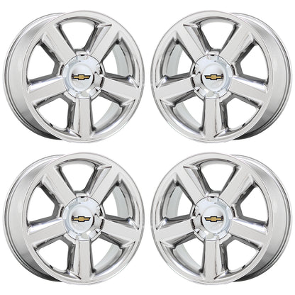 20" Avalanche Silverado Tahoe Suburban Bright Chrome wheels Factory OEM 5308