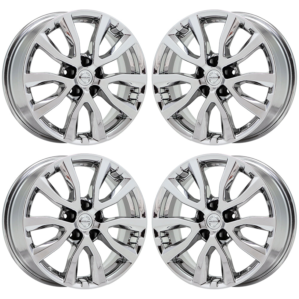 17" Nissan Rogue Bright Chrome wheels rims Factory OEM set 4 62746 EXCHANGE