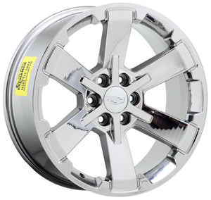 22" Escalade Silverado SIerra Bright Chrome wheels rim Factory OEM CK162 GM 5662