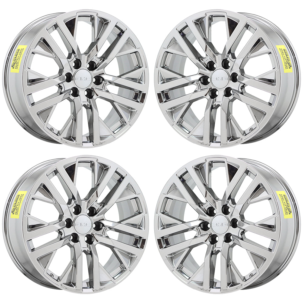 22" GMC Sierra 1500 Yukon Bright Chrome wheels rims Factory OEM 5903 EXCHANGE