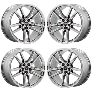 20x11" Ford Mustang GT500 Bright Chrome wheels rims Factory OEM set 10278 10279